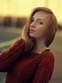 девушка, взгляд, красивая