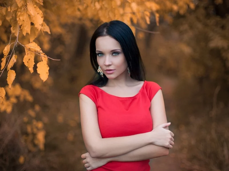 брюнетка, взгляд, красивая девушка