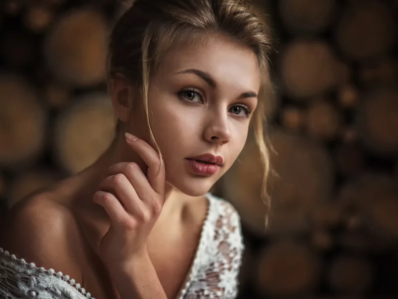 девушка, взгляд красивая