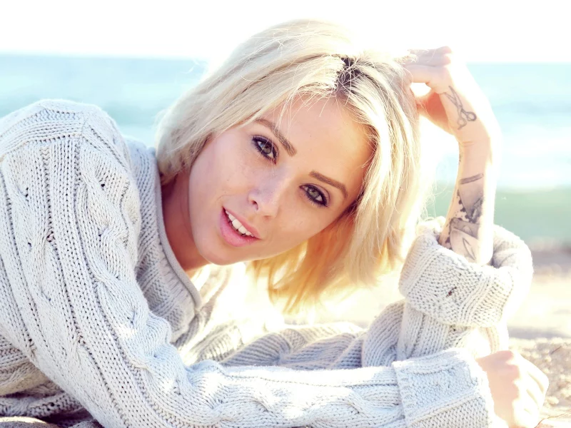 блондинка, alysha nett