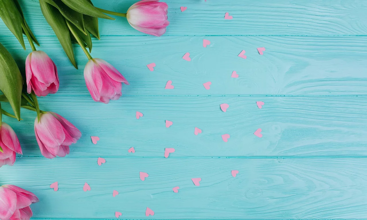 тюльпаны, розовые тюльпаны, весна