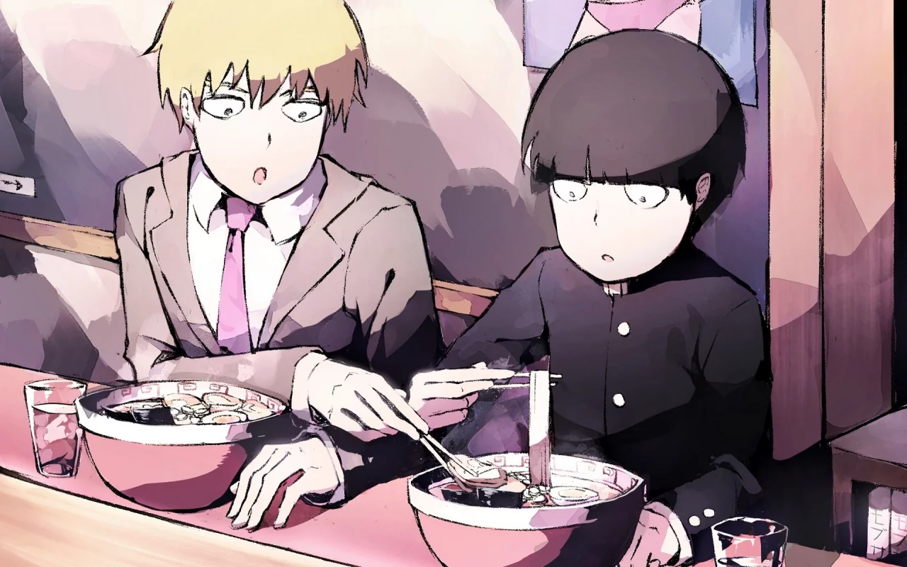 моб психо 100, mob psycho 100, кагеяма шигео, рейген аратака