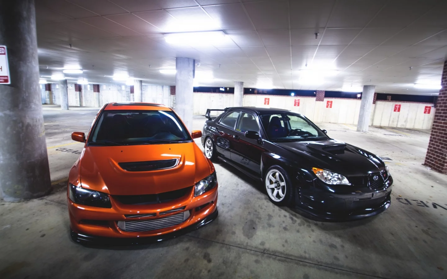 mitsubishi lancer, subaru impreza