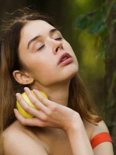 девушка, взгляд красивая