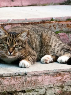 кот, взгляд, животное
