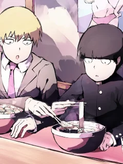 моб психо 100, mob psycho 100, кагеяма шигео, рейген аратака