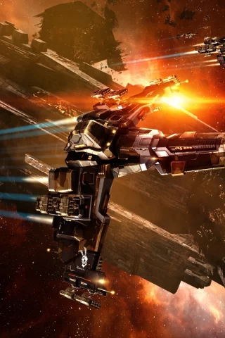 eve online, космический корабль, космос