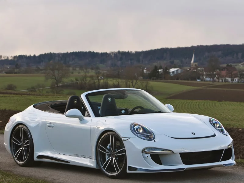 auto, porsche cabriolet