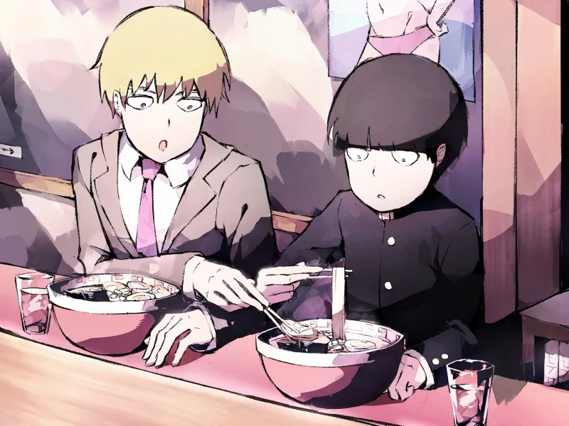 моб психо 100, mob psycho 100, кагеяма шигео, рейген аратака