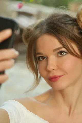 девушка, взгляд красивая