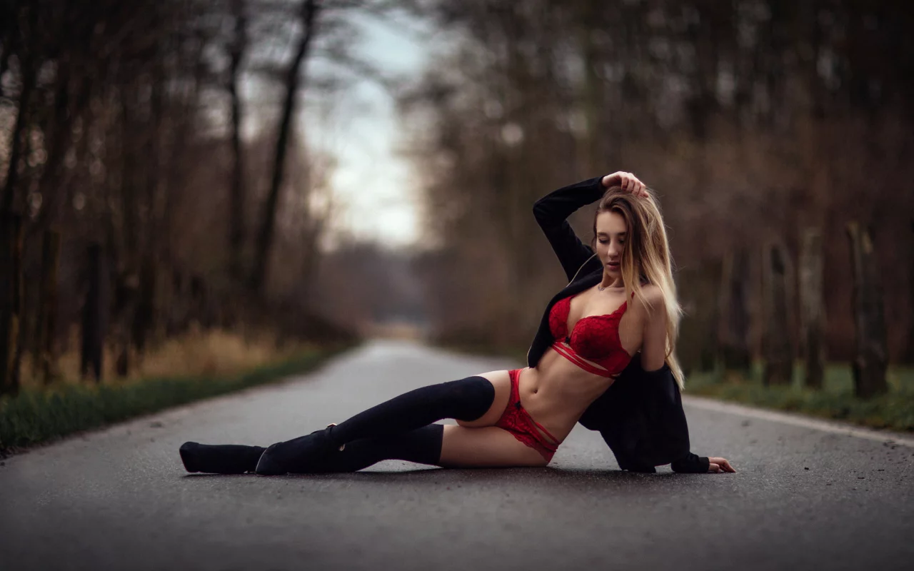 девушка, милая, симпатичная, сапоги