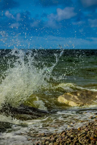 прибой, море, брызги