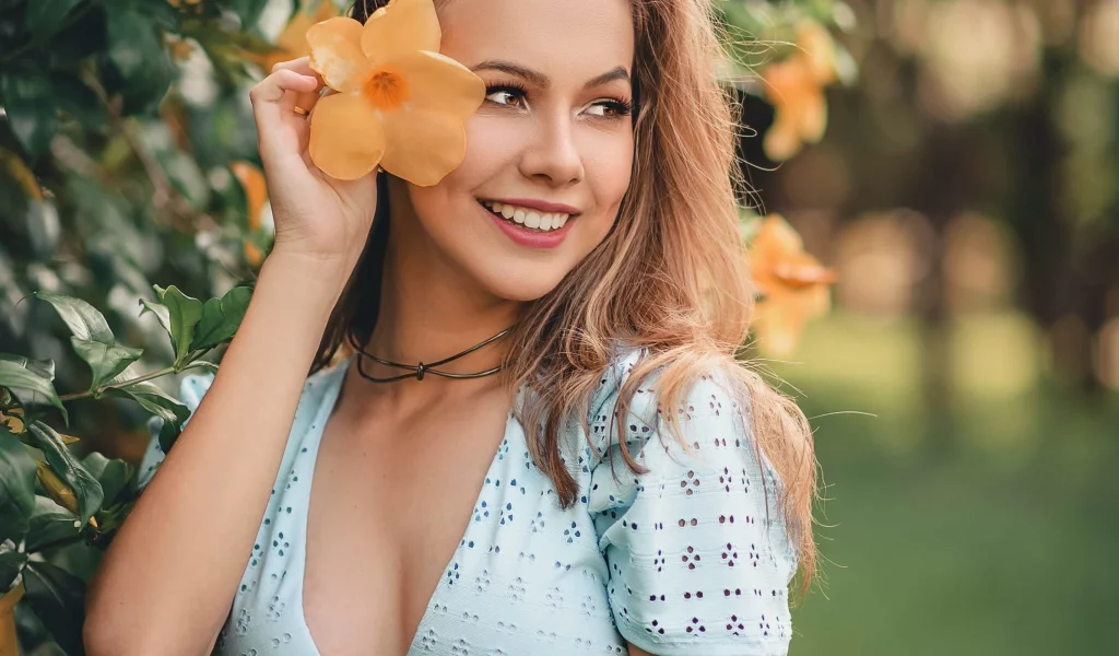 девушка, взгляд красивая