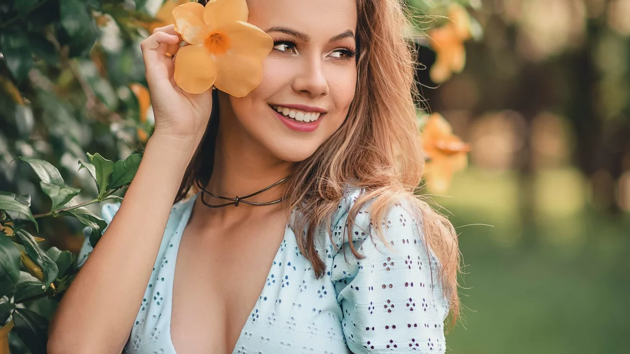 девушка, взгляд красивая