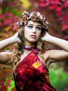 девушка, красивая