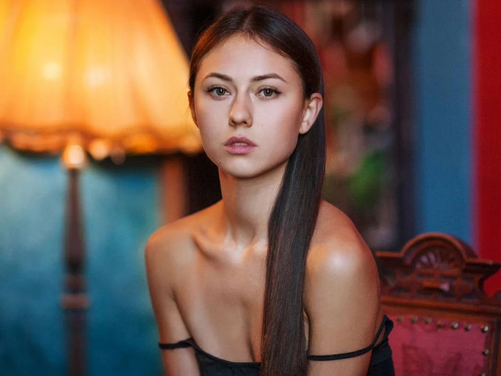 девушка, взгляд