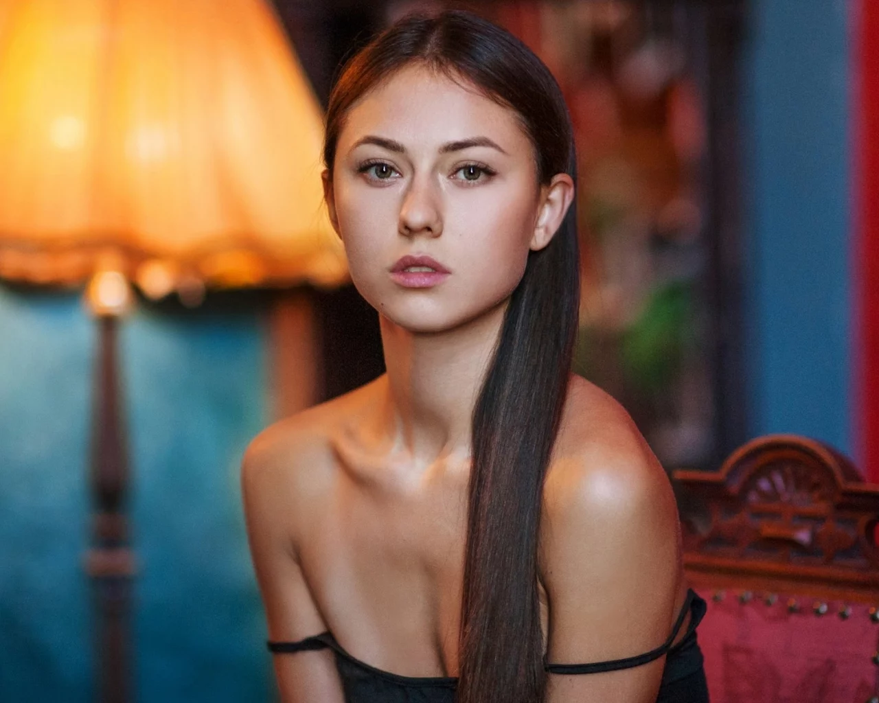 девушка, взгляд
