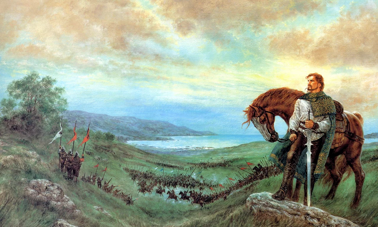 пейзаж, природа, всадник