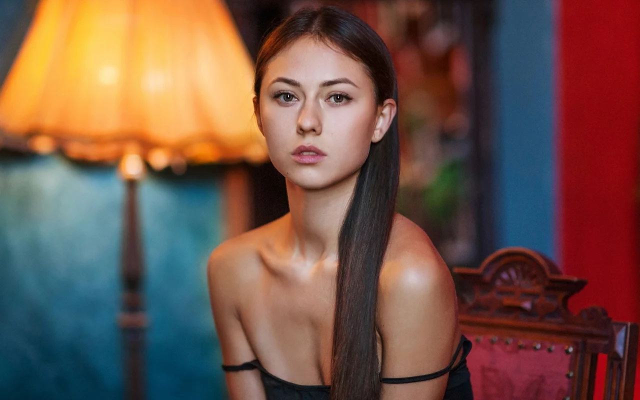 девушка, взгляд