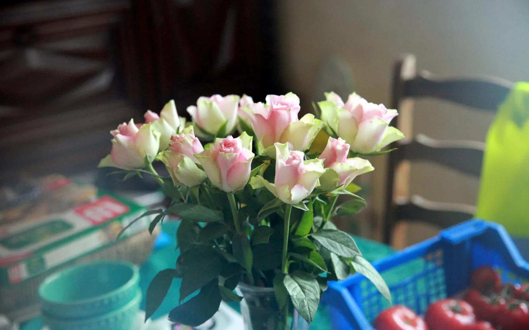 розы, букет, цветы