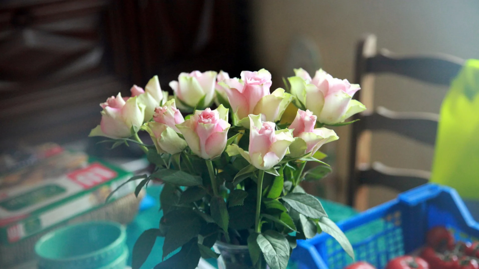 розы, букет, цветы