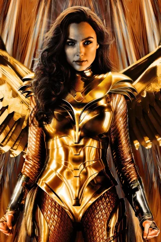 wonder woman 1984, девушка, крылья