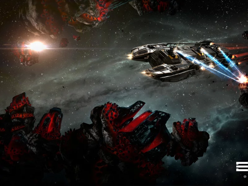 eve online, космический корабль, космос