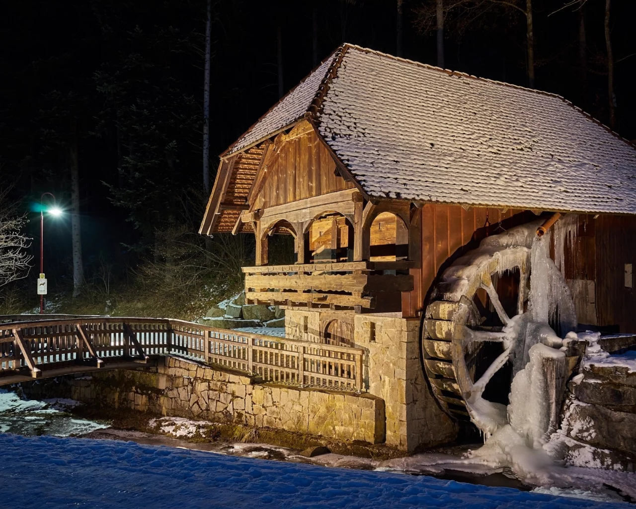 пейзаж, природа, красота, мельница