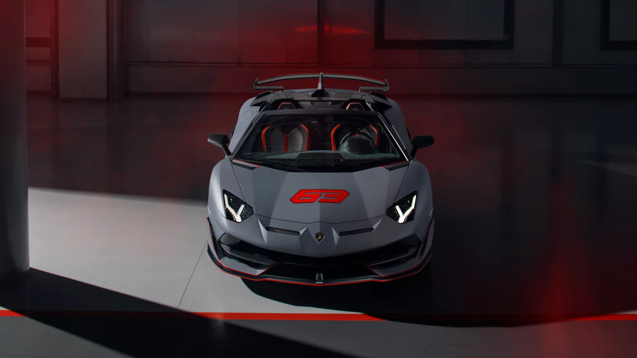 auto, lamborghini, aventador, roadster