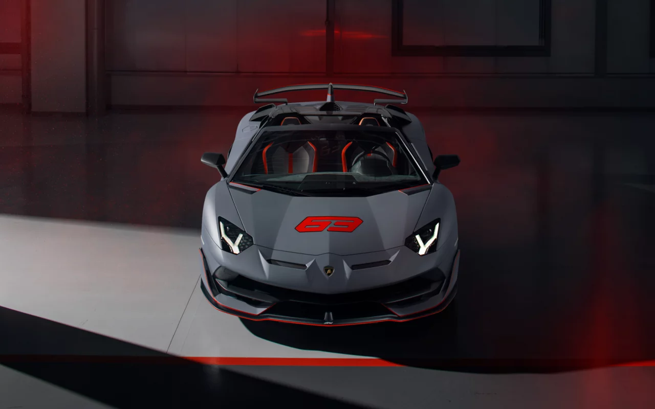 auto, lamborghini, aventador, roadster