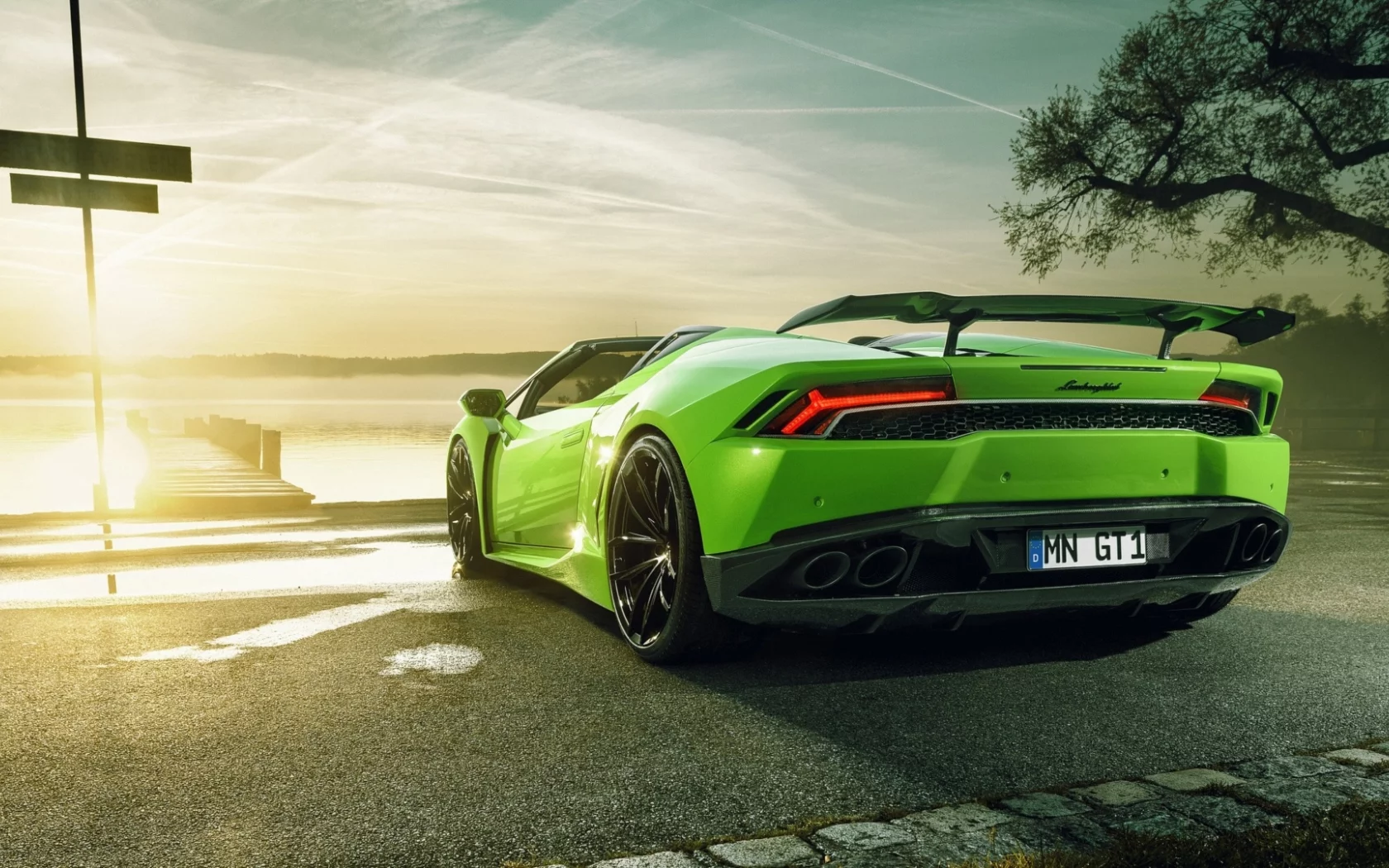 auto, lamborghini huracan, spyder
