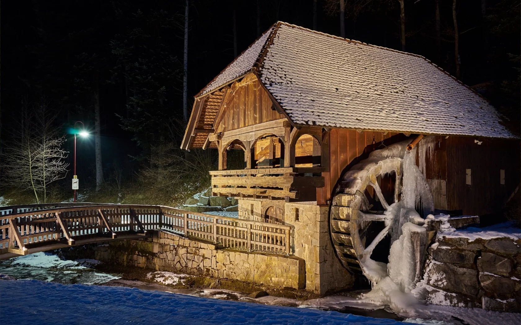 пейзаж, природа, красота, мельница