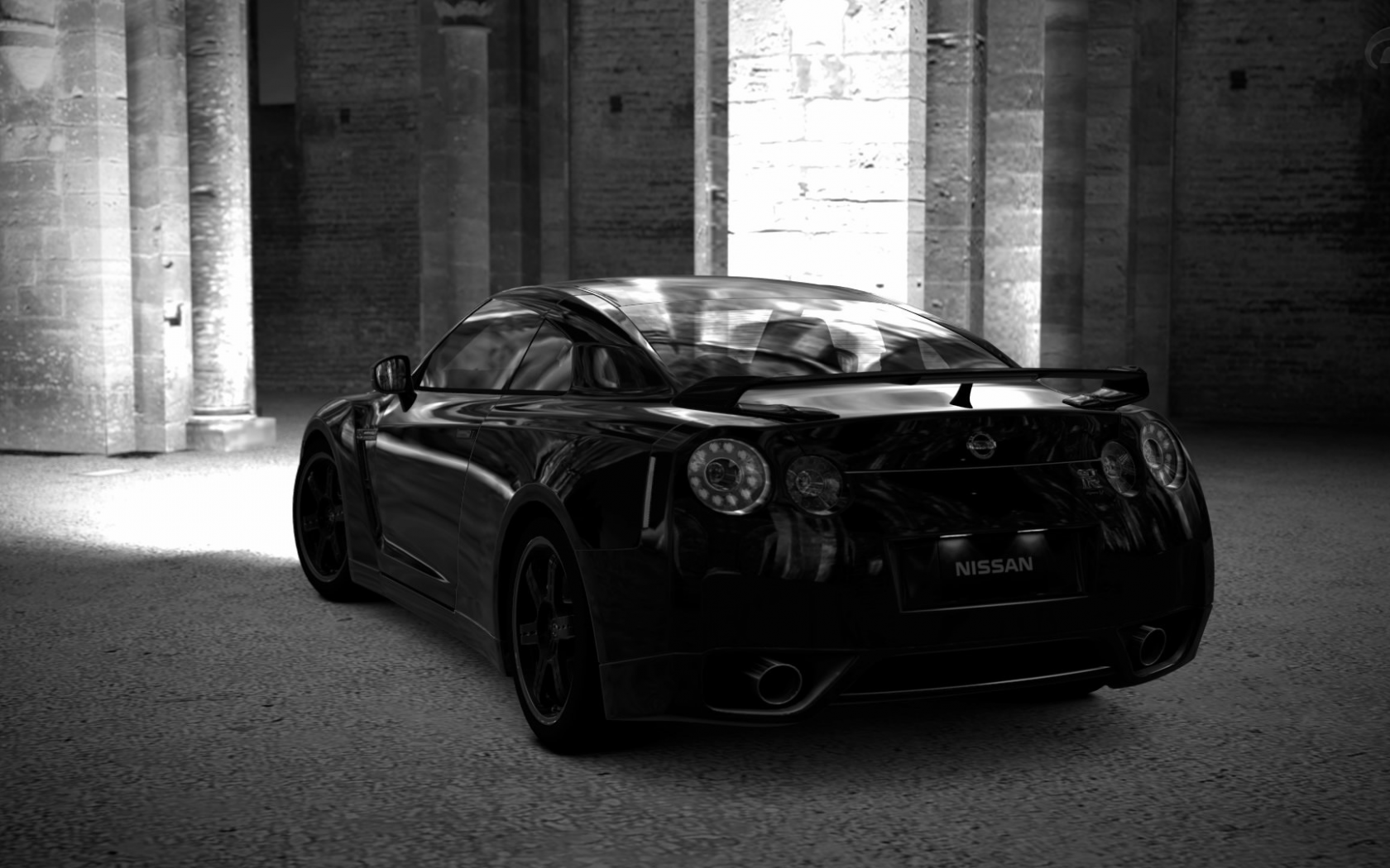 Nissan GTR 35 Black 4k