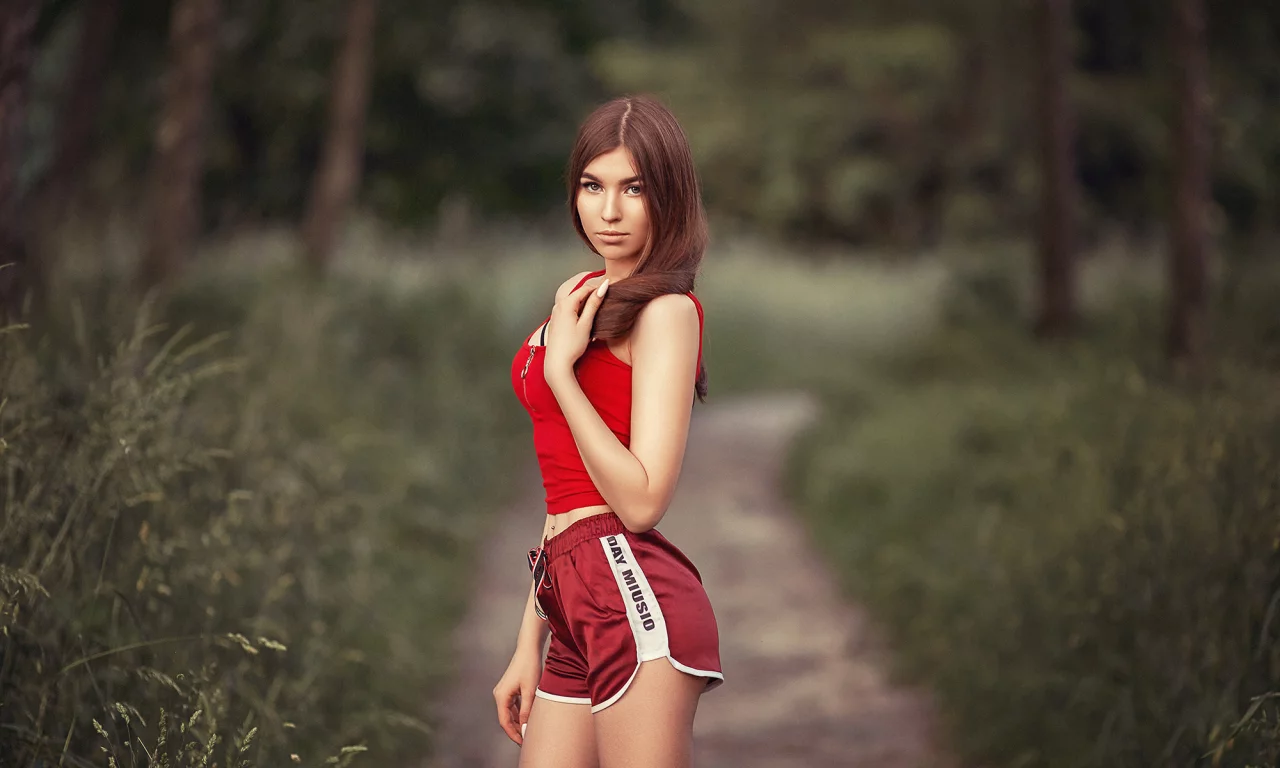 девушка, милая, симпатичная, шорты
