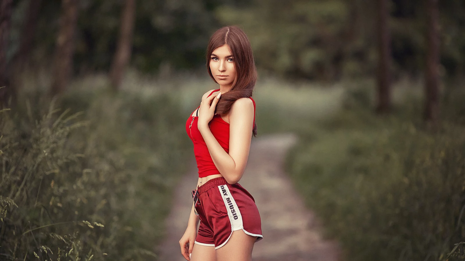 девушка, милая, симпатичная, шорты