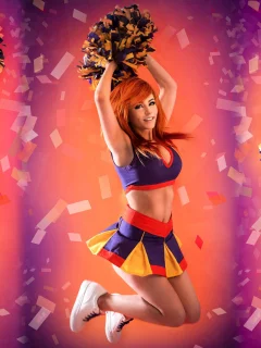 девушка, милая, симпатичная, чирлидерша, косплей, danielle beaulieu