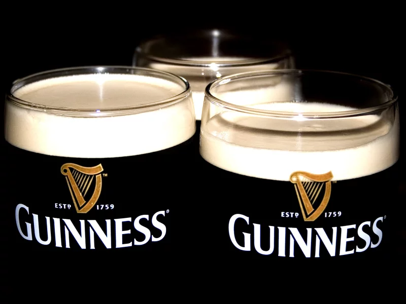 пиво, guinness, бокал, пена