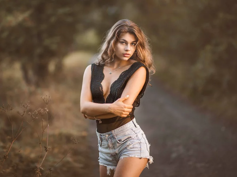 девушка, милая, симпатичная, шорты