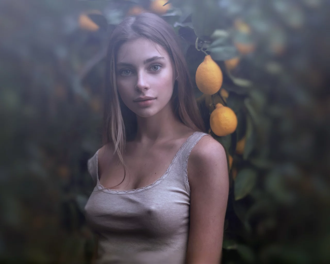 девушка, милая, симпатичная, портрет