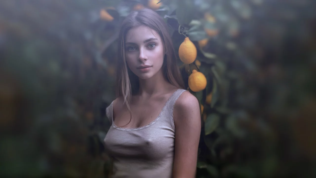 девушка, милая, симпатичная, портрет