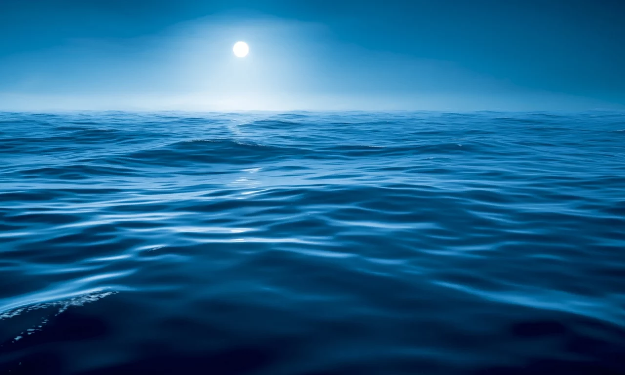 море, небо, солнце, горизонт