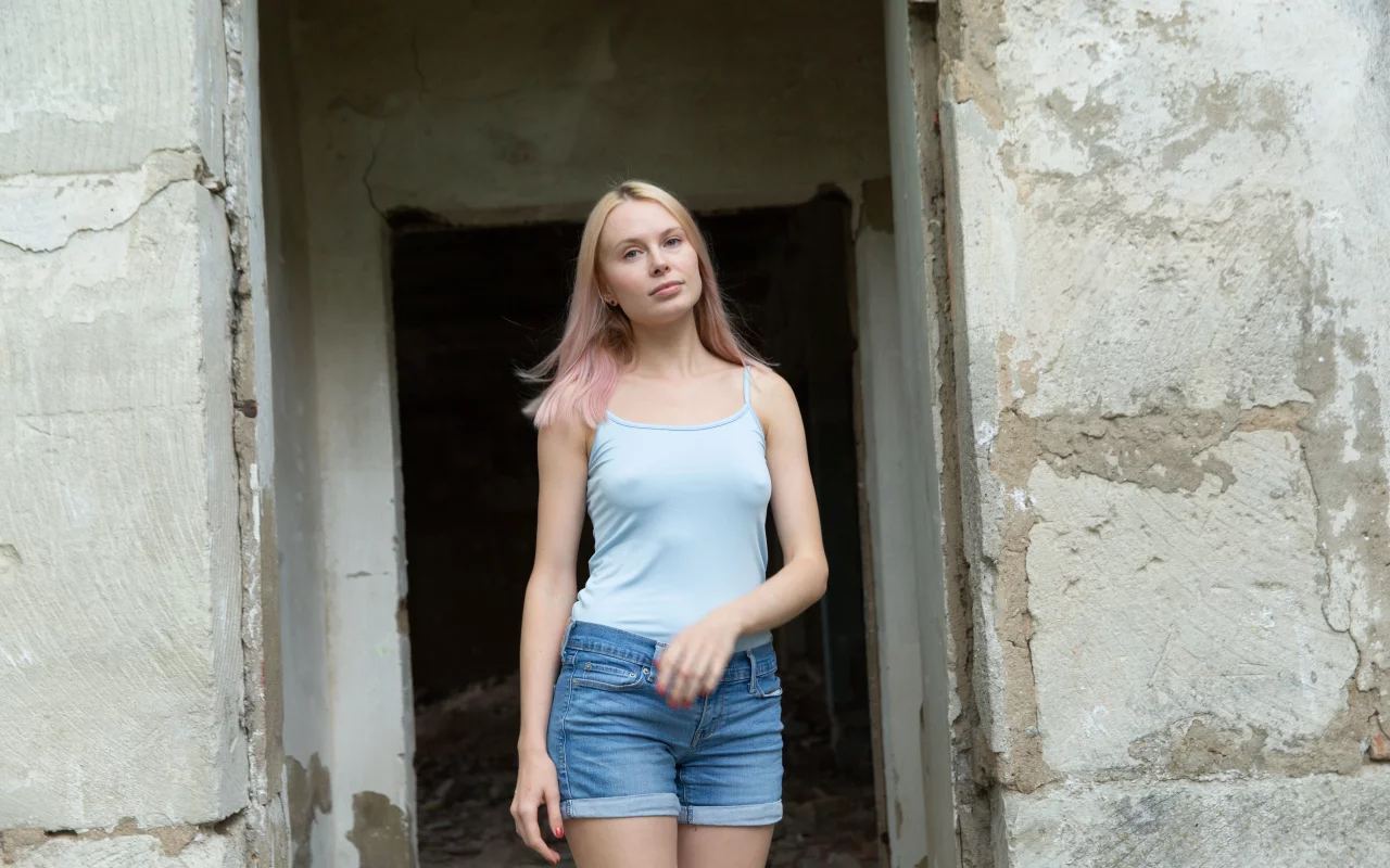 девушка, милая, симпатичная, шорты