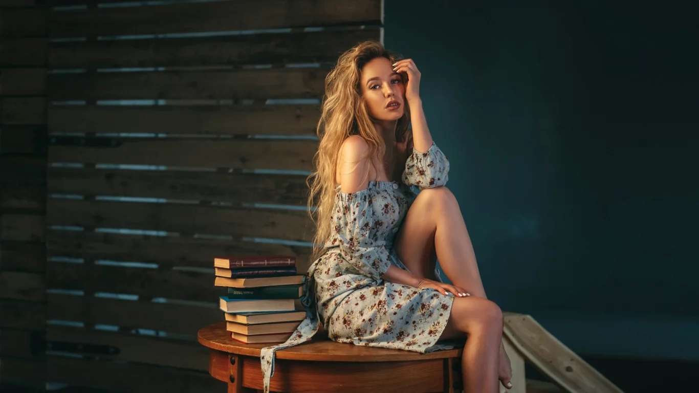 девушка, взгляд, красивая