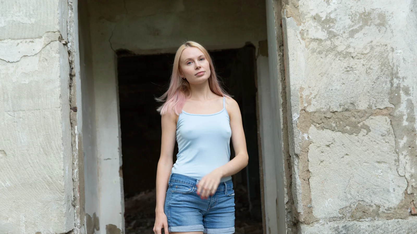 девушка, милая, симпатичная, шорты