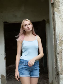 девушка, милая, симпатичная, шорты