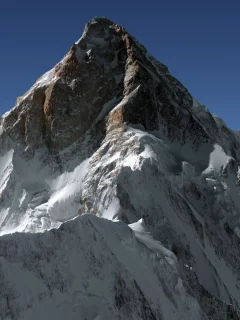 пейзаж, горы, снег