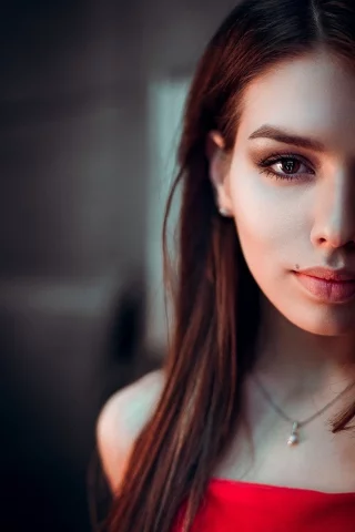 девушка, взгляд, макияж