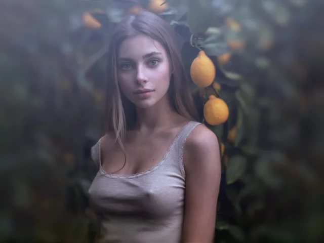 девушка, милая, симпатичная, портрет