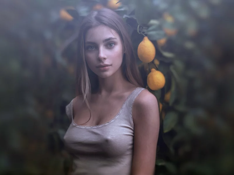 девушка, милая, симпатичная, портрет