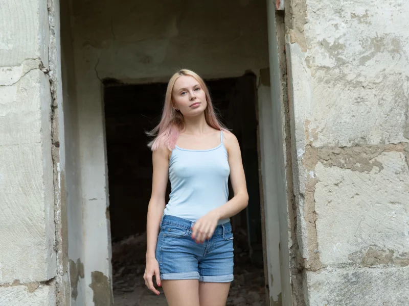 девушка, милая, симпатичная, шорты